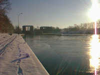 Eisgang auf dem Kanal